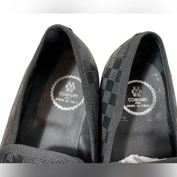 Cognati Leather Black Slip On Loafers Shoes  Made In Italy Size 41 - Picture 4 of 8